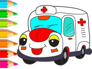 Coloring Book: Ambulance