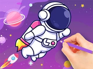 Coloring Book: Astronaut
