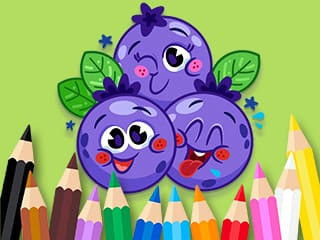 Coloring Book: Blue Berry