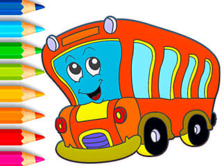 Coloring Book: Bus