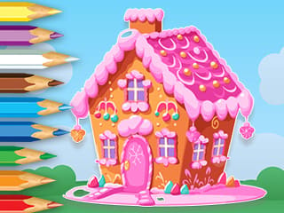 Coloring Book: Candy House 2