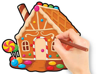 Coloring Book: Candy House 2