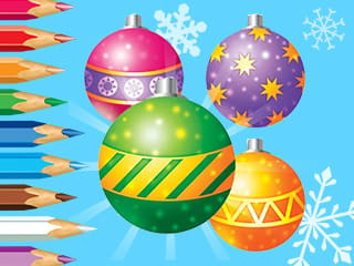 Coloring Book: Christmas Decorate Balls