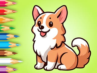 Coloring Book: Corgi