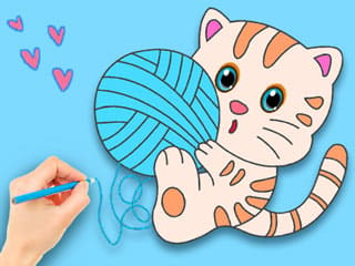 Coloring Book: Cute Cat