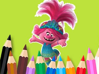 Coloring Book: Cute Troll