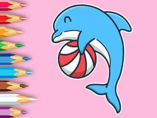 Coloring Book: Dolphin