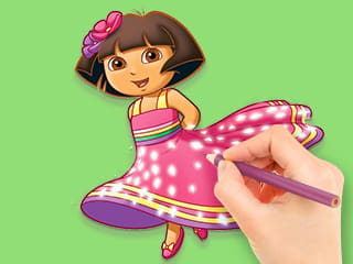 Coloring Book: Dora Prepare Party