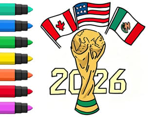Coloring Book: FIFA World Cup Trophy
