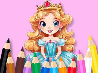 Coloring Book: Flower Princess