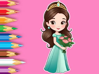 Coloring Book: Flower Princess