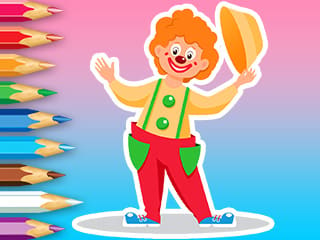 Coloring Book: Funny Clown