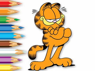 Coloring Book: Garfield Hamburger