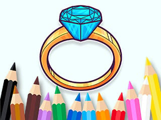 Coloring Book: Gemstone Ring