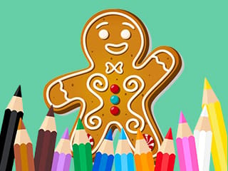 Coloring Book: Gingerbreads