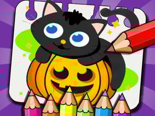 Coloring Book: Halloween Pumpkin