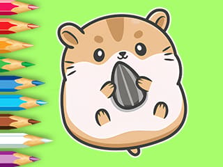 Coloring Book: Hamster