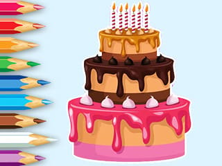 Coloring Book: Happy Birthday