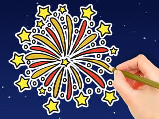 Coloring Book: Happy New Year