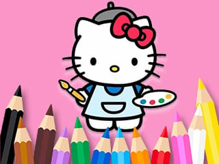 Coloring Book: Hello Kitty Painting