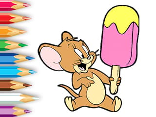 Coloring Book: Ice Cream Jerry