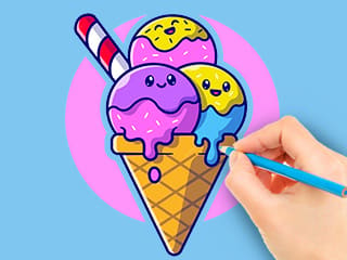 Coloring Book: Ice Cream