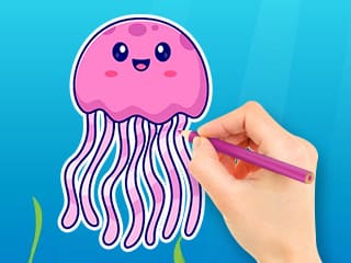 Coloring Book: Jellyfish