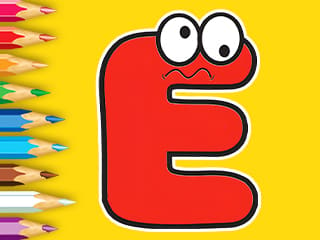 Coloring Book: Letter E