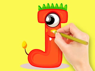 Coloring Book: Letter J