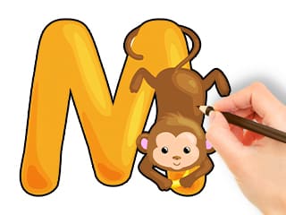 Coloring Book: Letter M