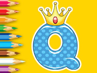 Coloring Book: Letter Q