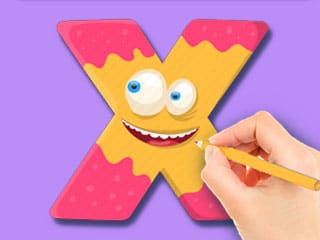 Coloring Book: Letter X