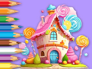 Coloring Book: Lollipop House