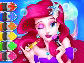 Coloring Book: Mermaid Makeup