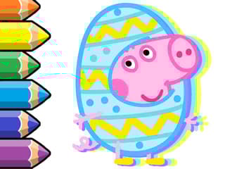 Coloring Book: Peppa Pig Easter Day