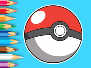 Coloring Book:  Poke Ball