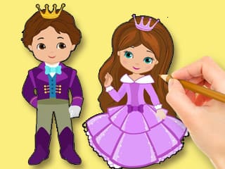 Coloring Book: Prince And Princess