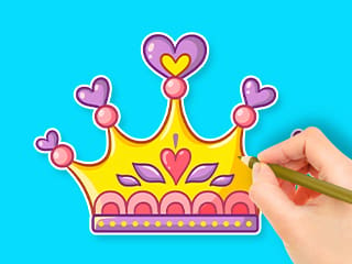 Coloring Book: Princess Crown