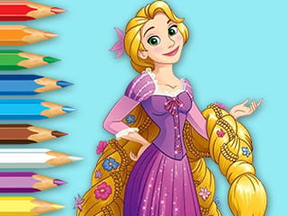 Coloring Book: Princess Rapunzel