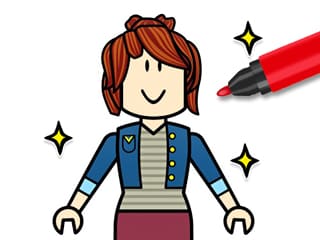 Coloring Book: Roblox Bacon Girl