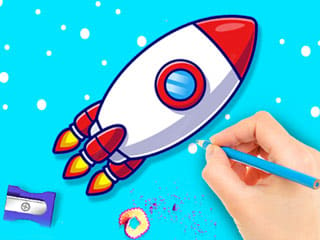 Coloring Book: Rocket