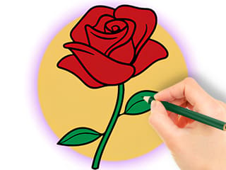 Coloring Book: Rose