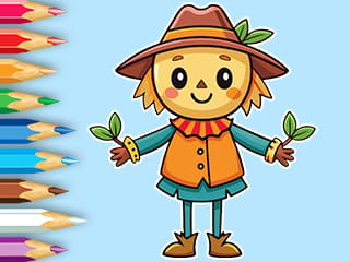 Coloring Book: Scarecrow