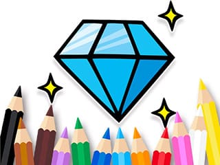 Coloring Book:  Shining-Diamond