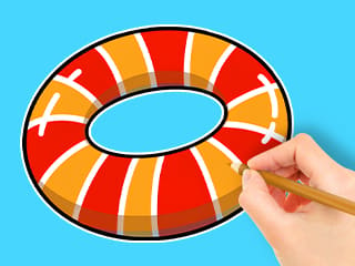 Coloring Book: Swim Ring