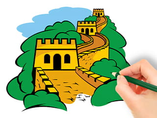 Coloring Book: The Great Wall