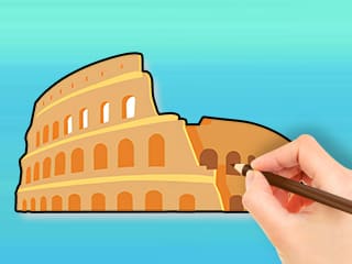 Coloring Book: The Roman Colosseum