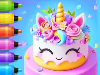 Coloring Book: Unicorn Chef