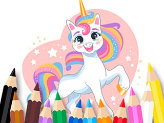 Coloring Book: Unicorn