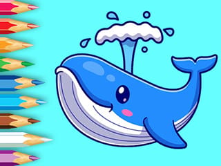 Coloring Book: Whale